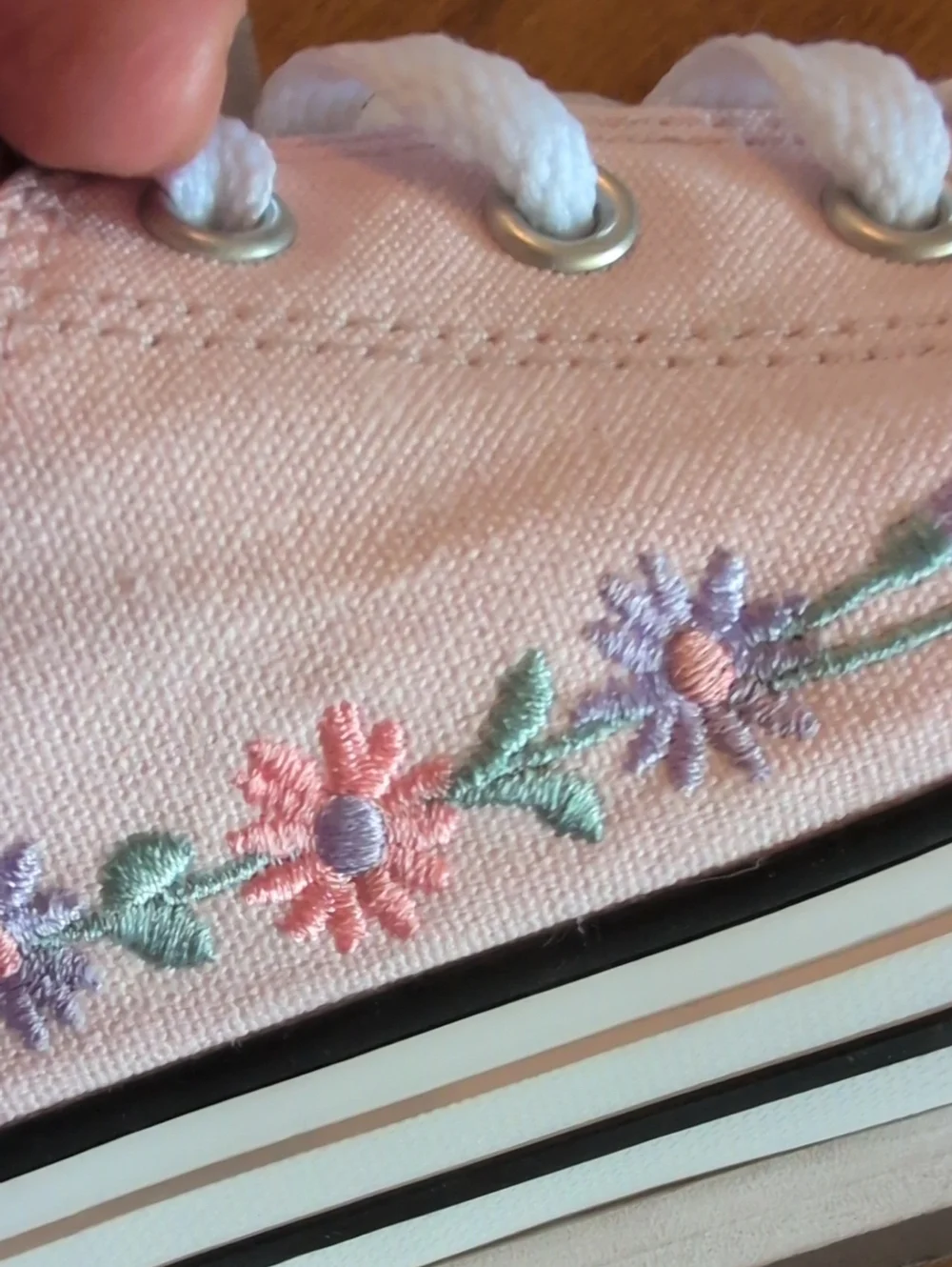 Converse Light Pink Low-Top Canvas Sneakers